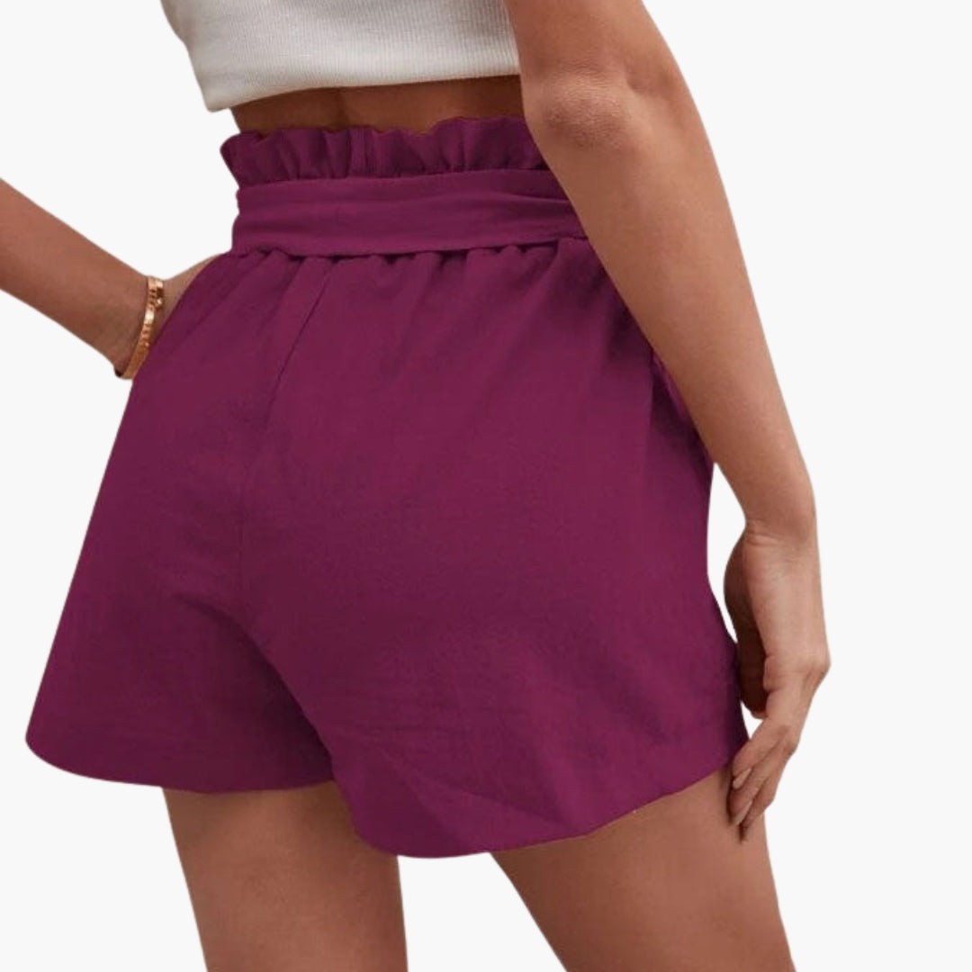 Pantaloncini Donna Vita Alta con Coulisse