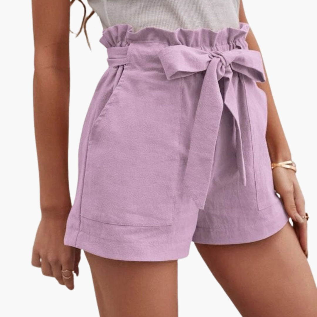 Pantaloncini Donna Vita Alta con Coulisse