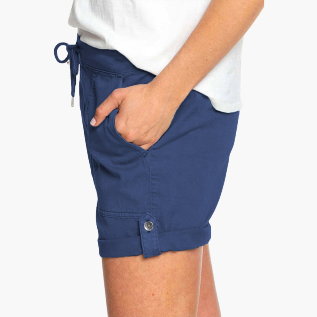 Short para mujer con dobladillo vuelto