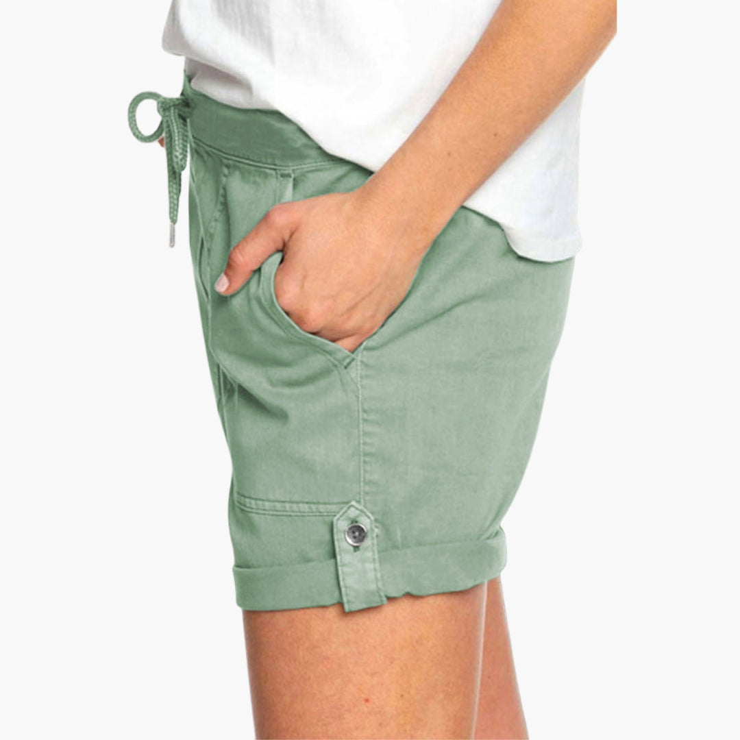 Short para mujer con dobladillo vuelto