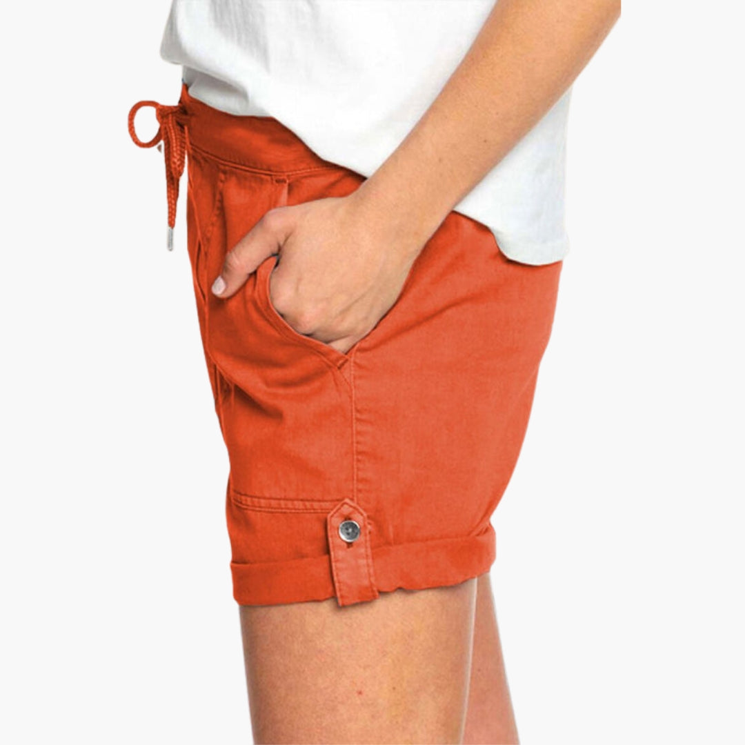 Short para mujer con dobladillo vuelto