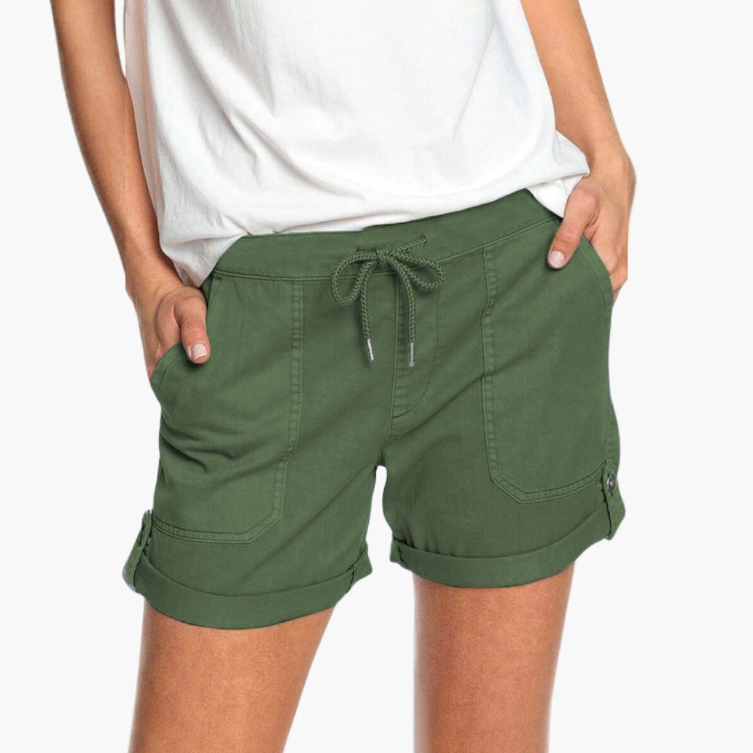 Short para mujer con dobladillo vuelto