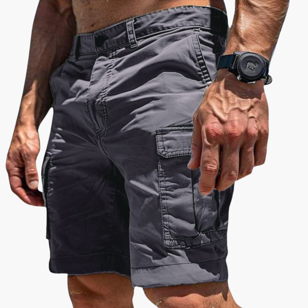 Short cargo homme a fermeture boutonnée