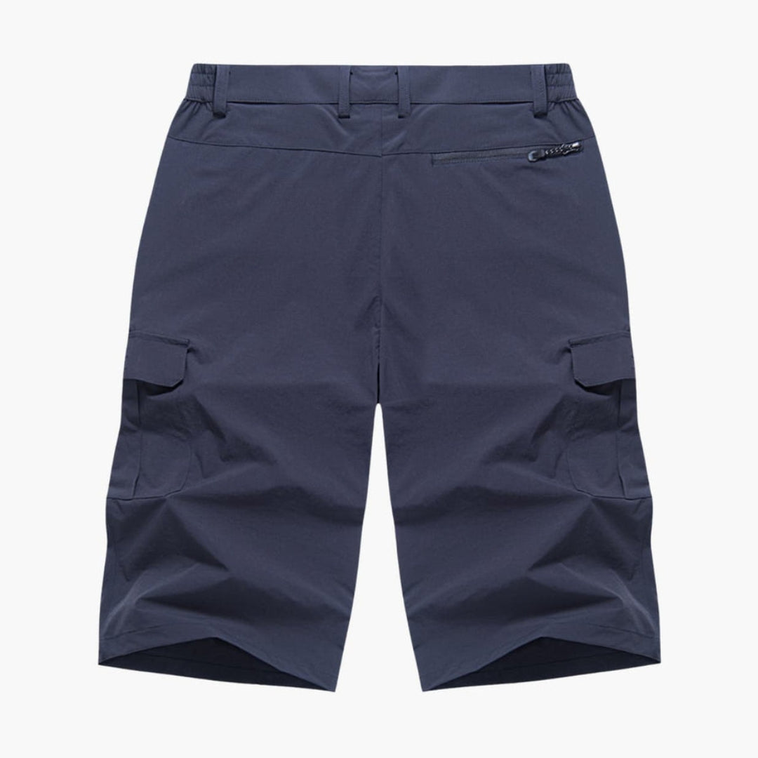 Pantaloni corti da uomo con tasche e passanti per cintura