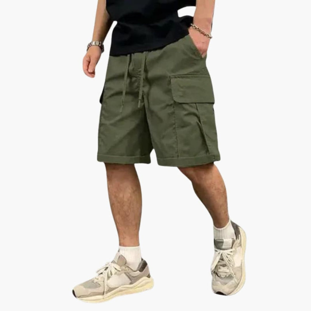 Pantaloncini cargo da uomo con lunghezza al ginocchio