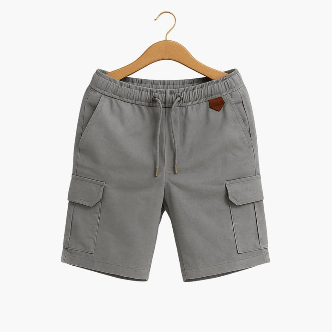 Pantaloncini cargo da uomo con tasca a patta