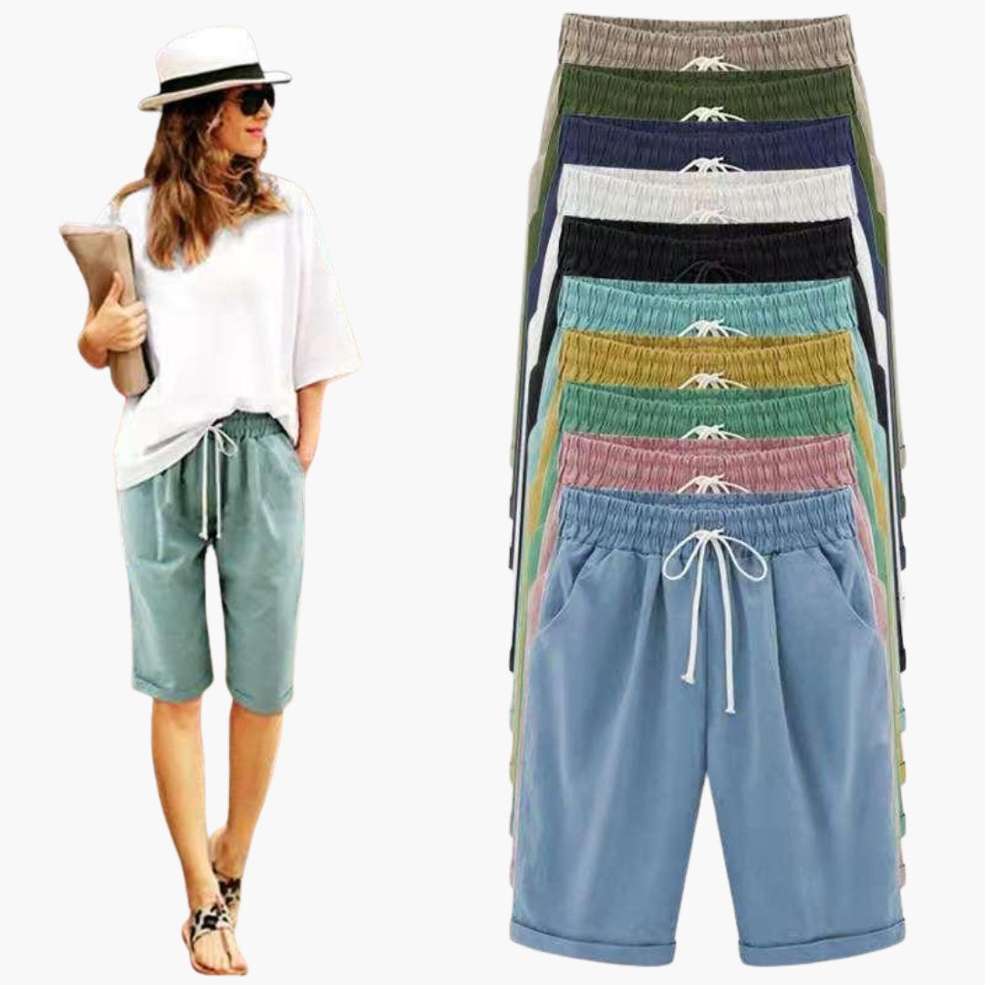 Pantaloncini estivi da donna con taglio ampio