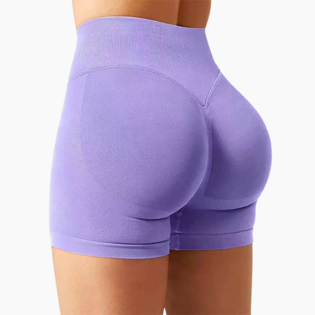 Short sportivo da donna a vita alta con taglio aderente