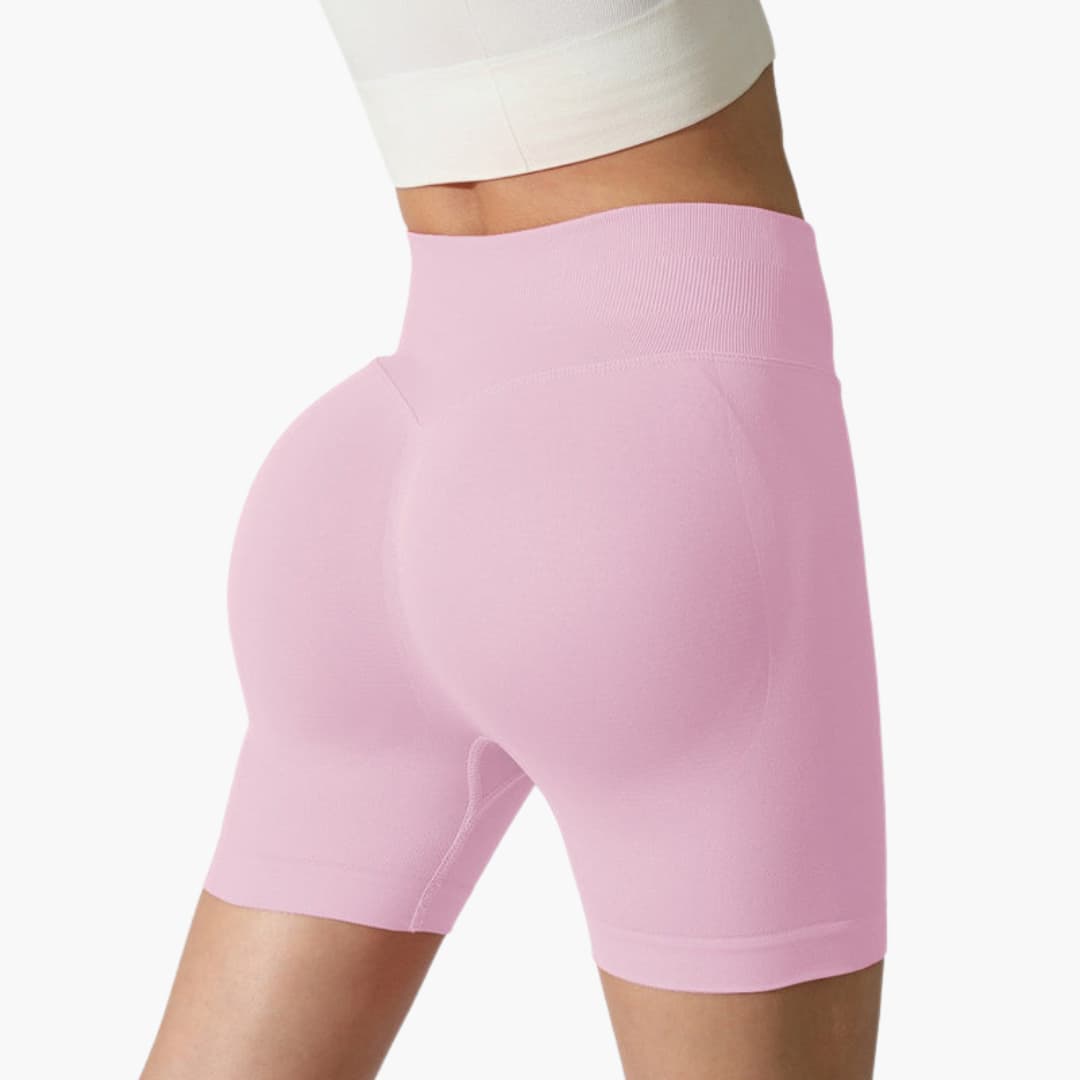 Short sportivo da donna a vita alta con taglio aderente