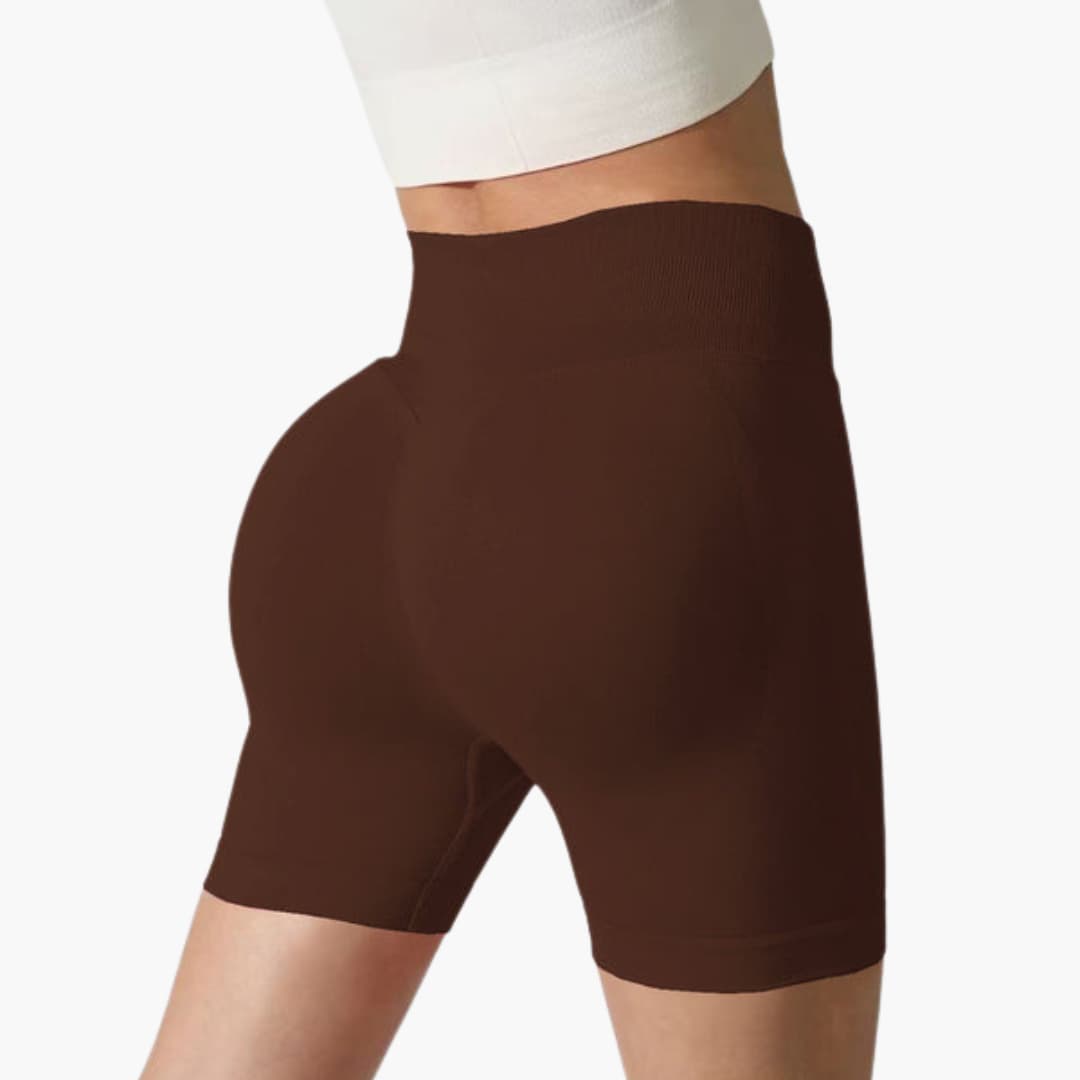Short sportivo da donna a vita alta con taglio aderente