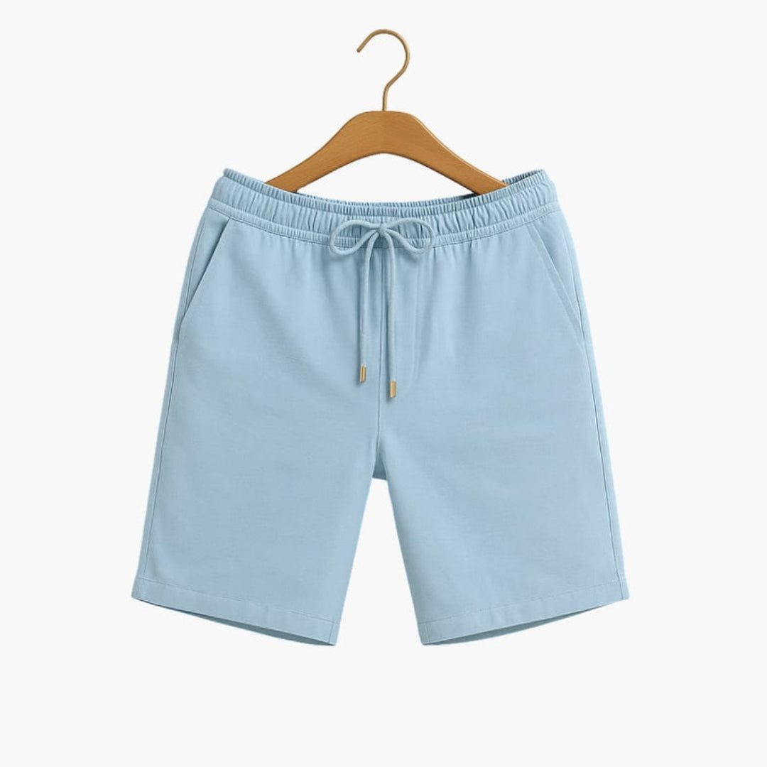 Pantaloncini uomo a vita con tasche laterali e superficie liscia