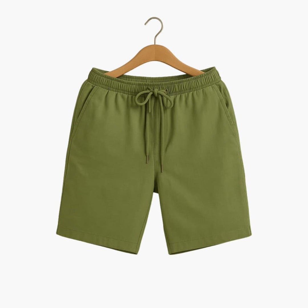 Pantaloncini uomo a vita con tasche laterali e superficie liscia