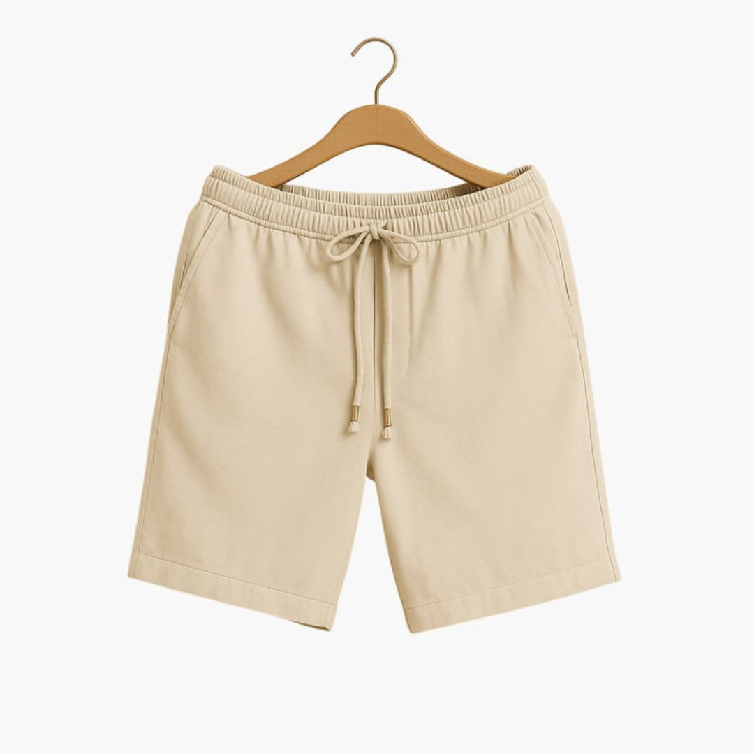 Pantaloncini uomo a vita con tasche laterali e superficie liscia