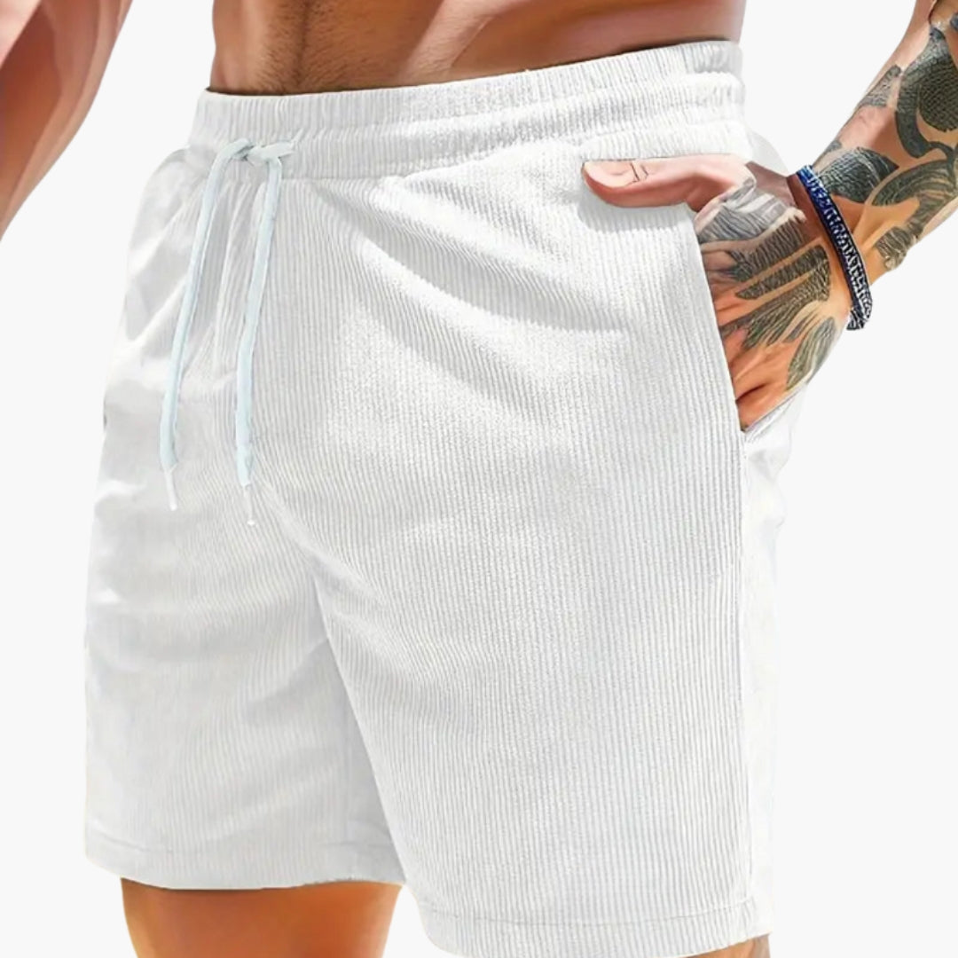 Pantaloncini uomo con coulisse e tasche laterali