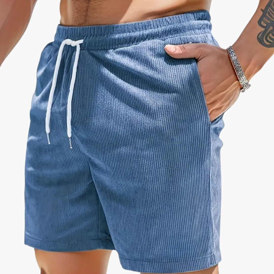 Pantaloncini uomo con coulisse e tasche laterali
