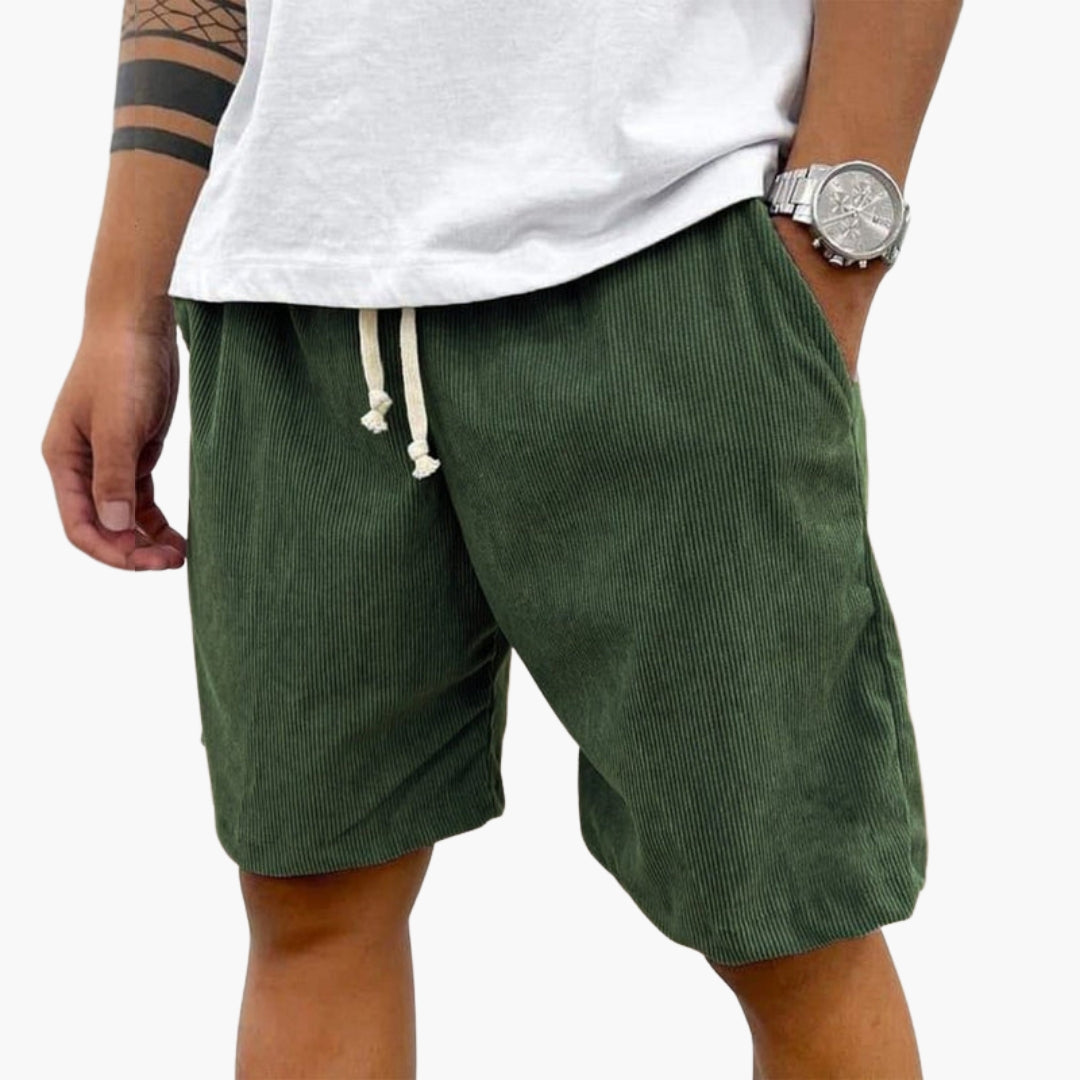 Short homme avec taille à cordon de serrage
