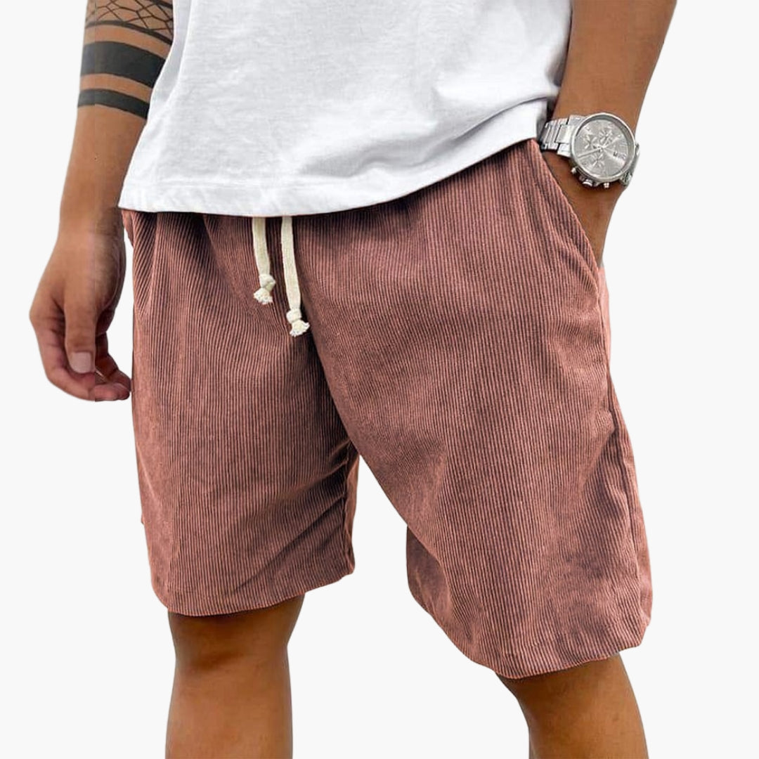 Short homme avec taille à cordon de serrage