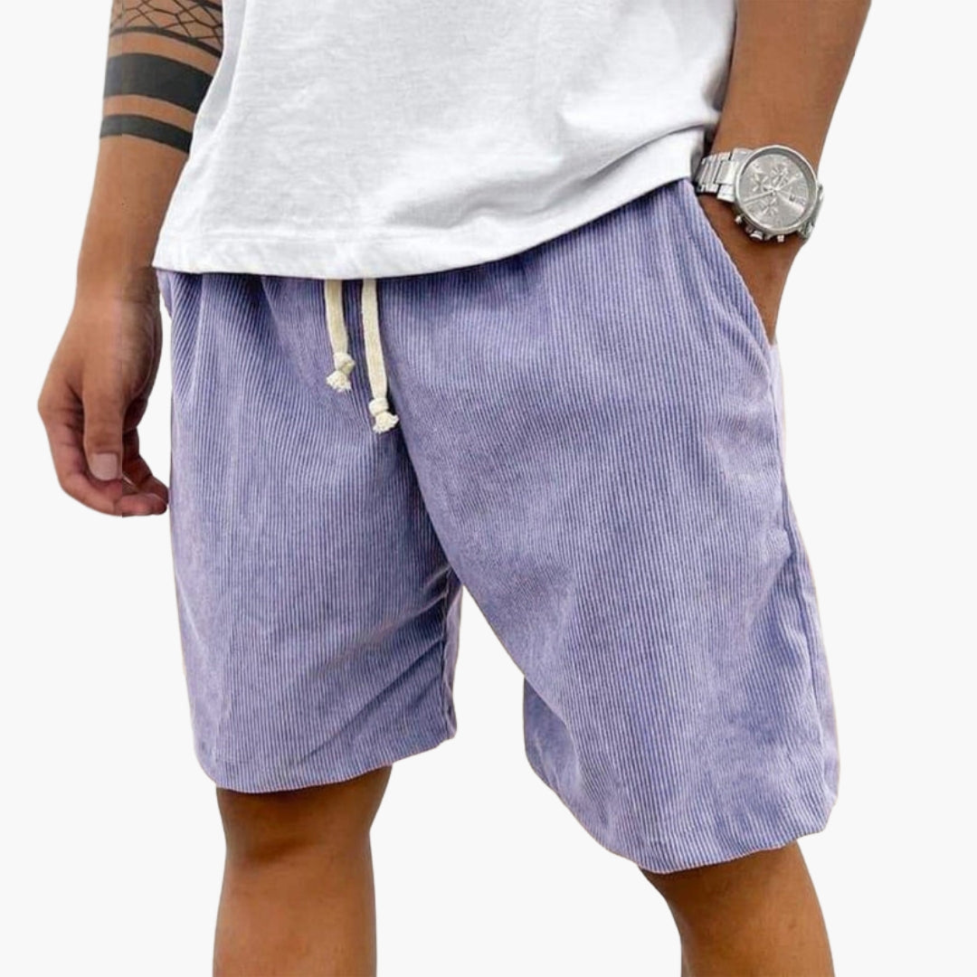 Short homme avec taille à cordon de serrage