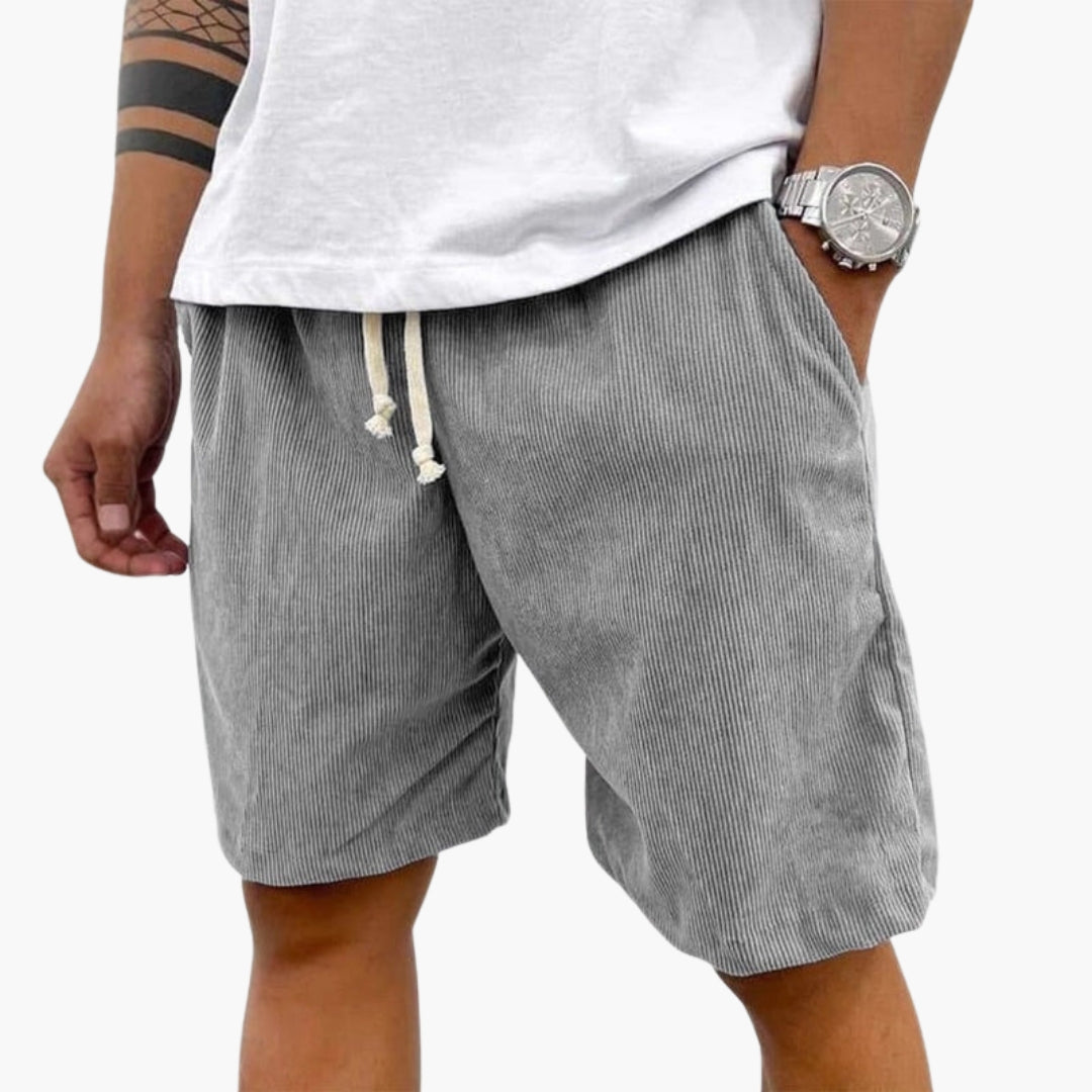 Short homme avec taille à cordon de serrage