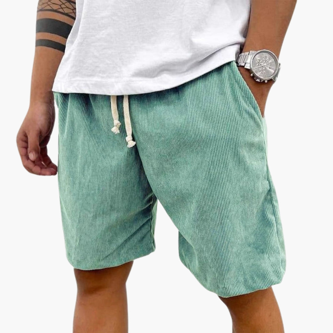 Short homme avec taille à cordon de serrage