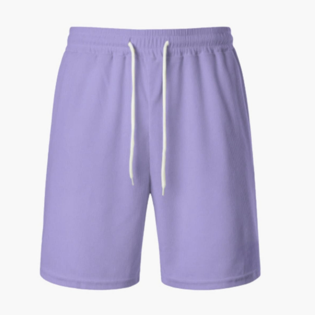 Pantaloncini da uomo in velluto a coste con superficie rigata