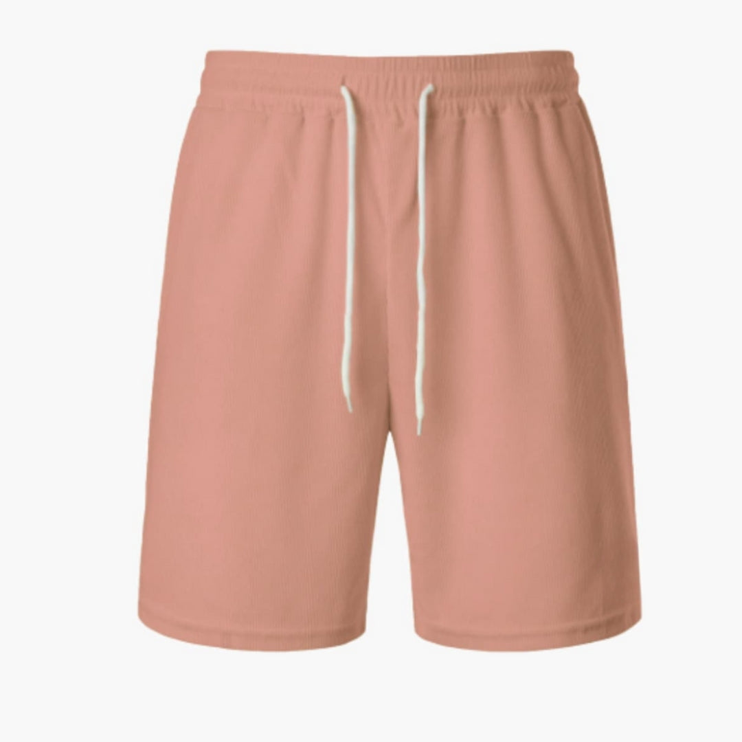 Pantaloncini da uomo in velluto a coste con superficie rigata