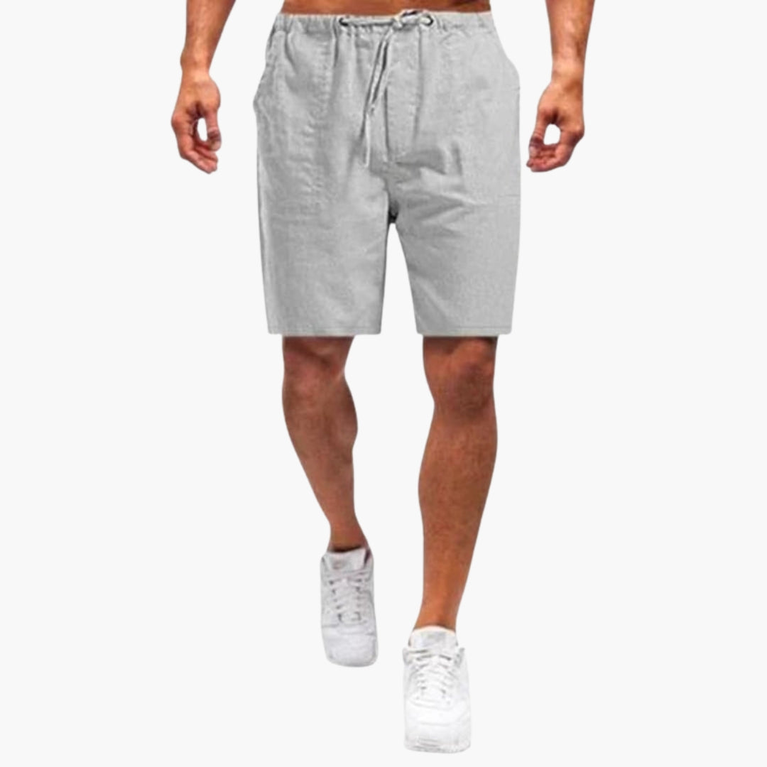 Short homme été avec cordon de serrage et poches latérales
