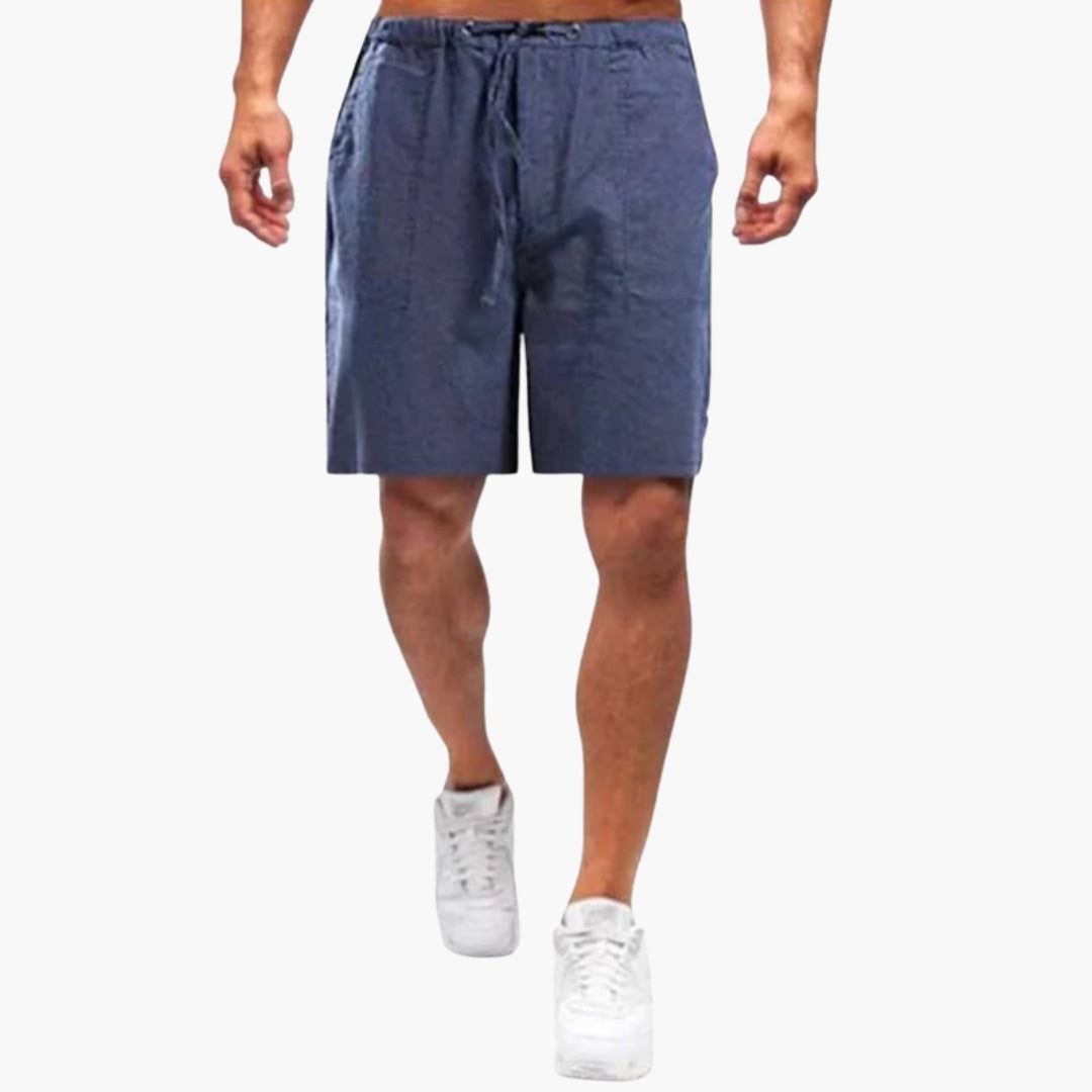 Short homme été avec cordon de serrage et poches latérales
