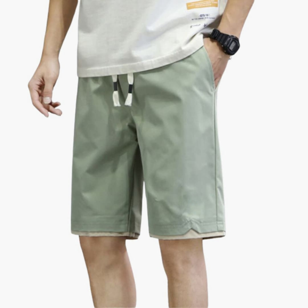 Short jogger homme avec taille à cordon