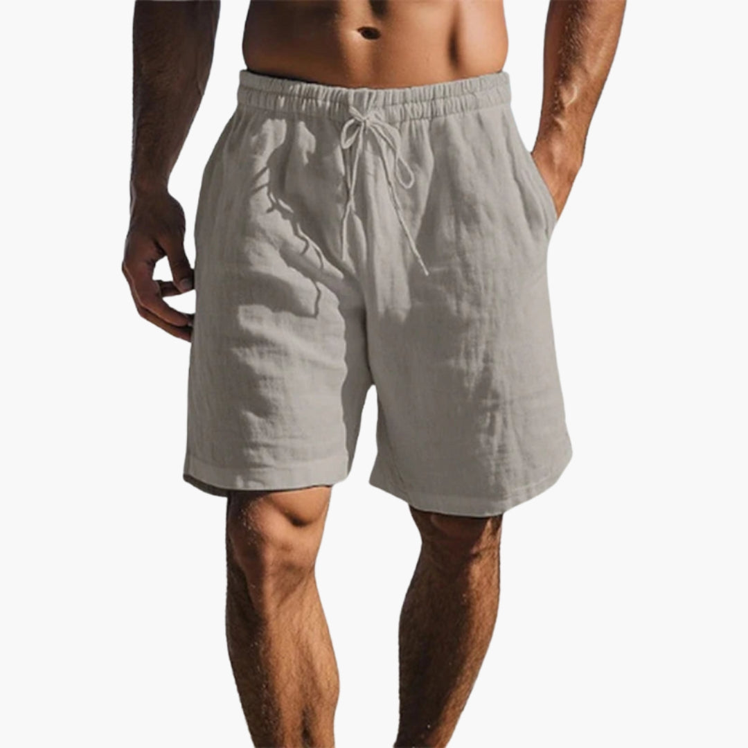 Pantaloncini da uomo con vita a coulisse e tasche laterali