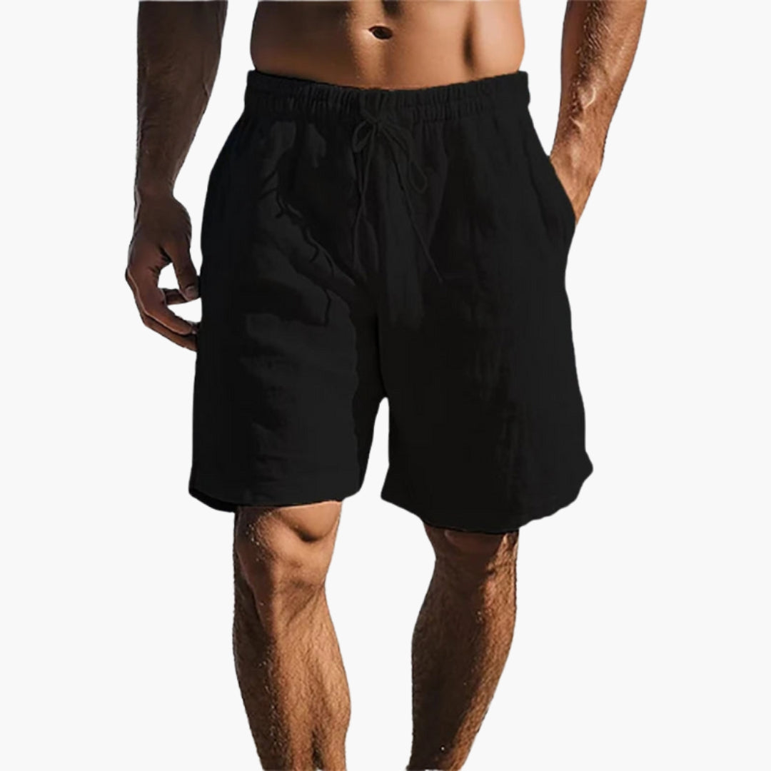 Pantaloncini da uomo con vita a coulisse e tasche laterali
