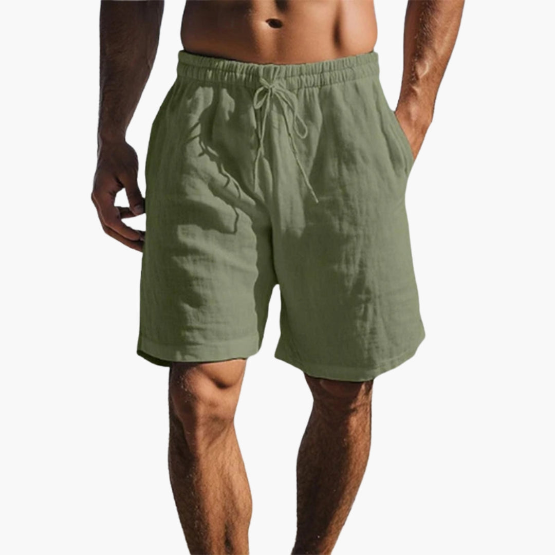 Pantaloncini da uomo con vita a coulisse e tasche laterali
