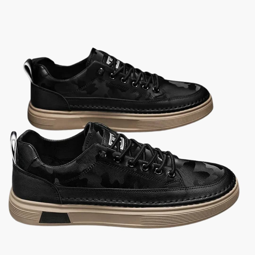 Baskets homme avec lacets et semelle profilée