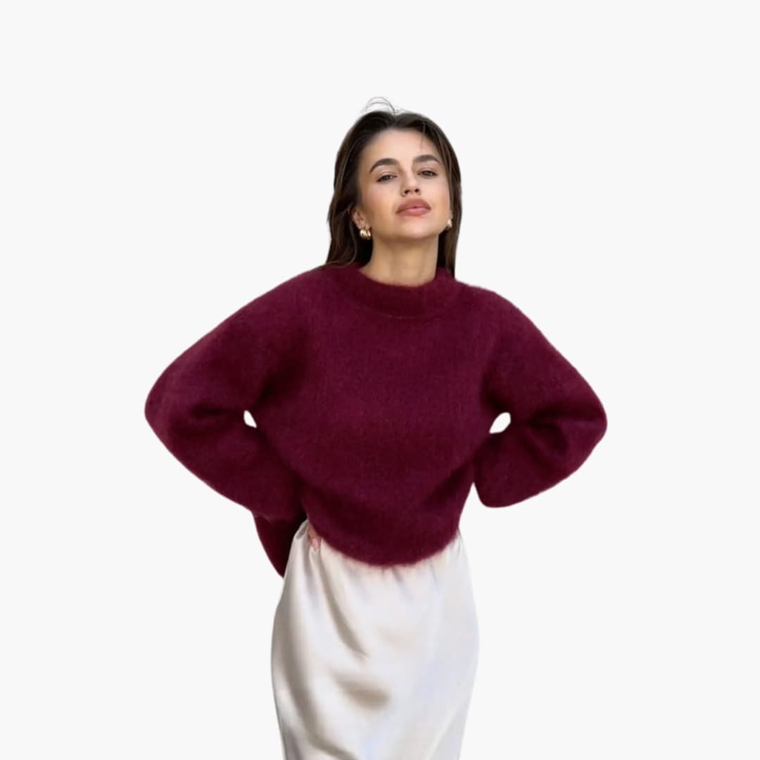 Luksuriøs mohairgenser for kvinner