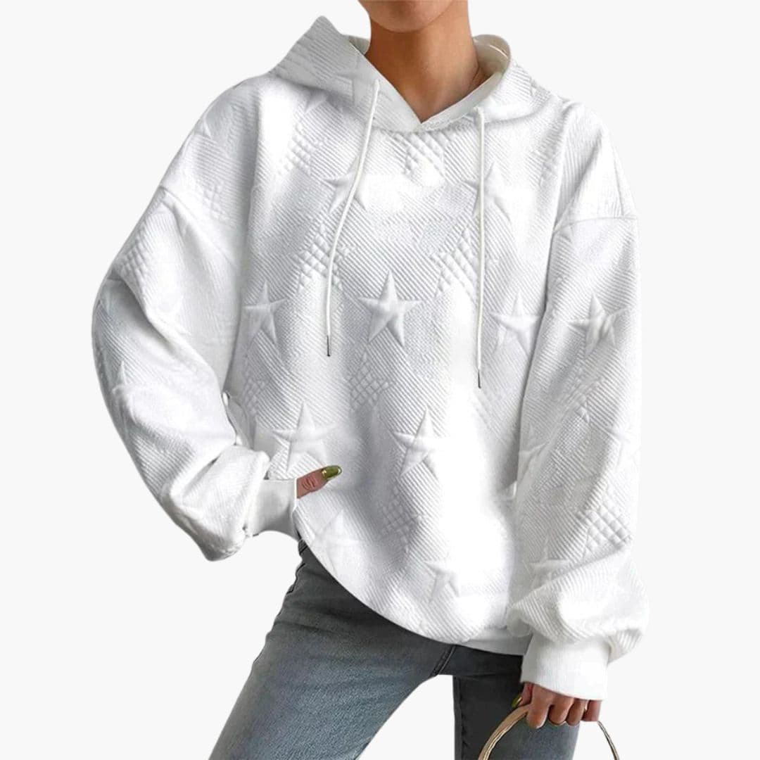 Sudadera con capucha para mujer con cordón de ajuste