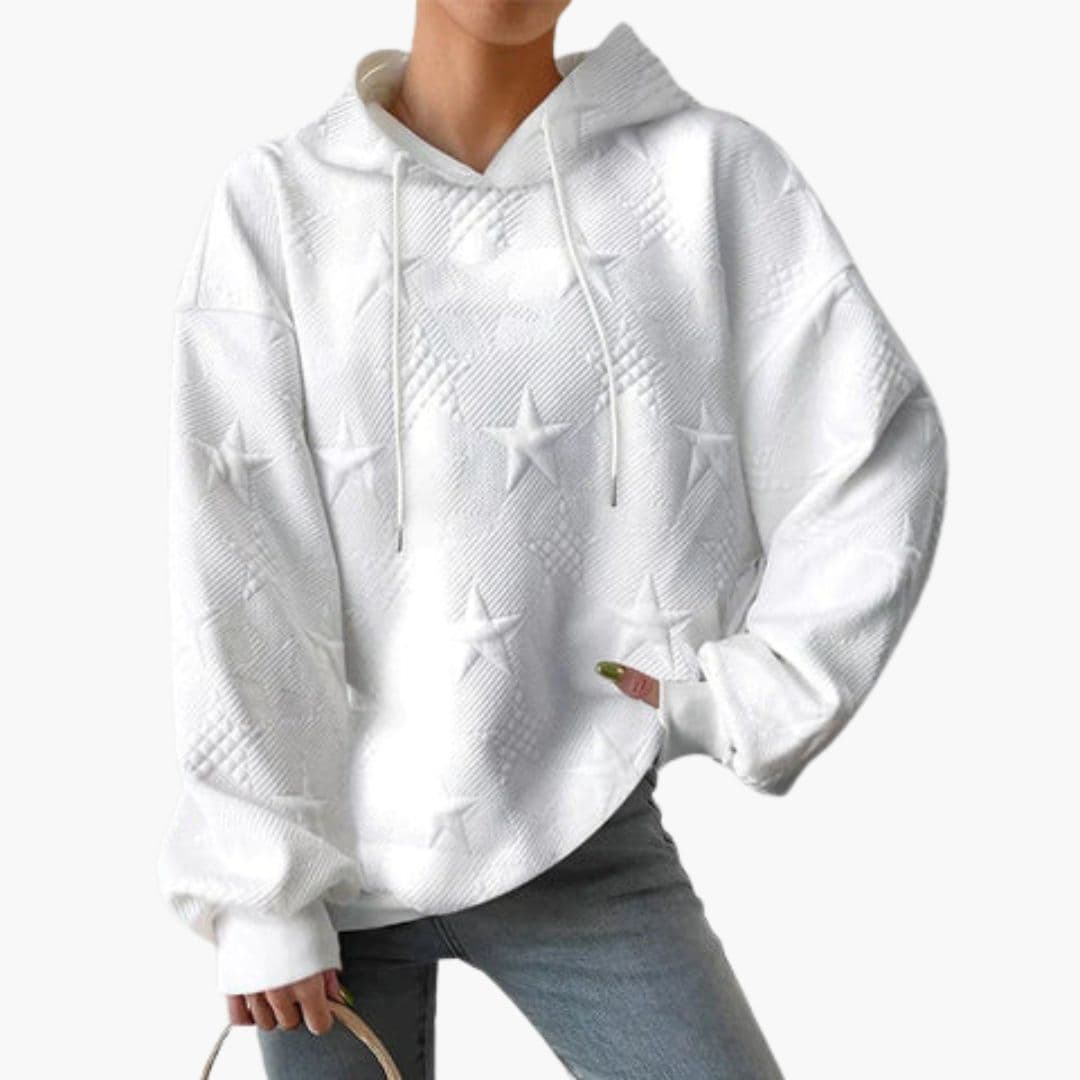 Sudadera con capucha para mujer con cordón de ajuste