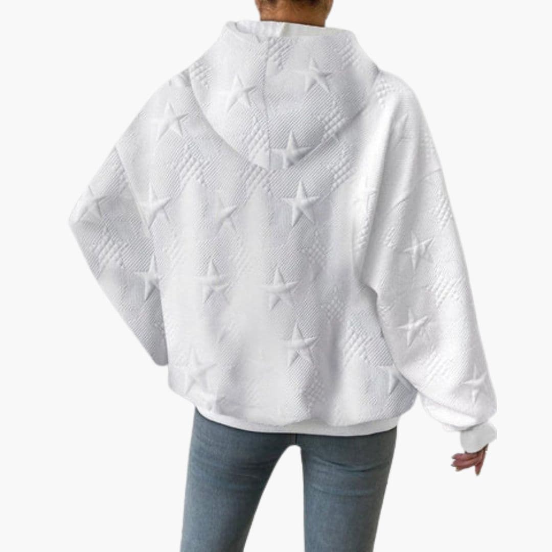 Sudadera con capucha para mujer con cordón de ajuste