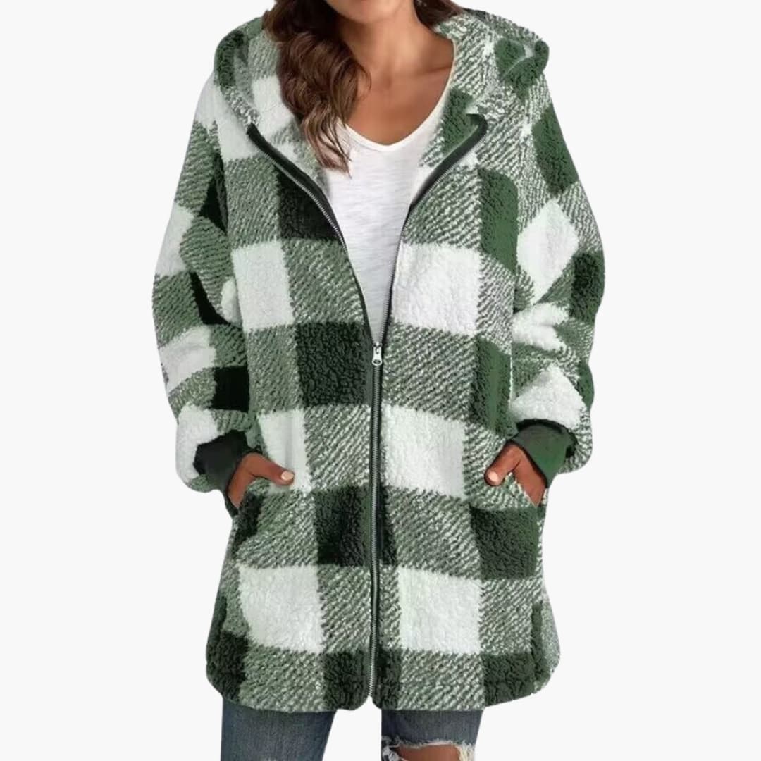 Sweat à capuche femme avec fermeture zippée