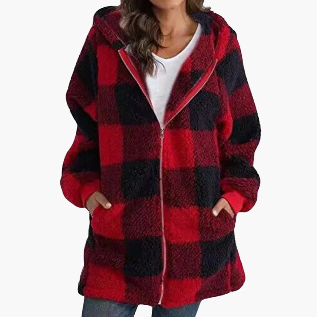 Sweat à capuche femme avec fermeture zippée