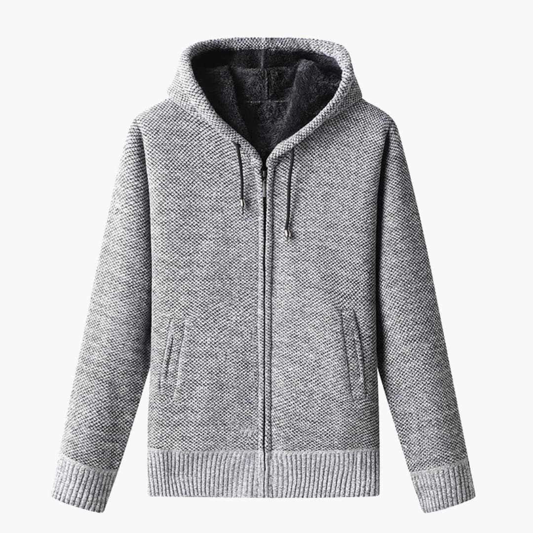 Sweat à capuche homme avec fermeture éclair