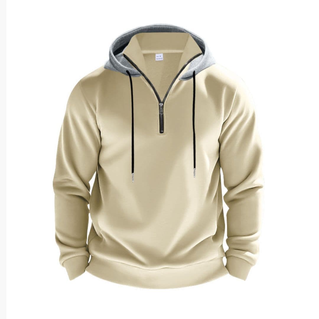 Sweat à capuche homme avec fermeture zippée