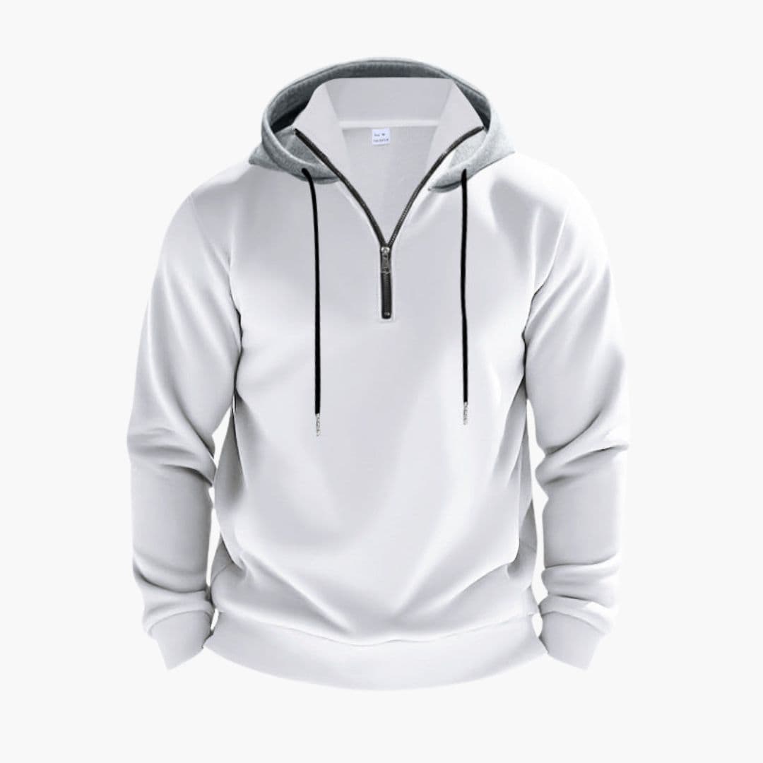 Sweat à capuche homme avec fermeture zippée