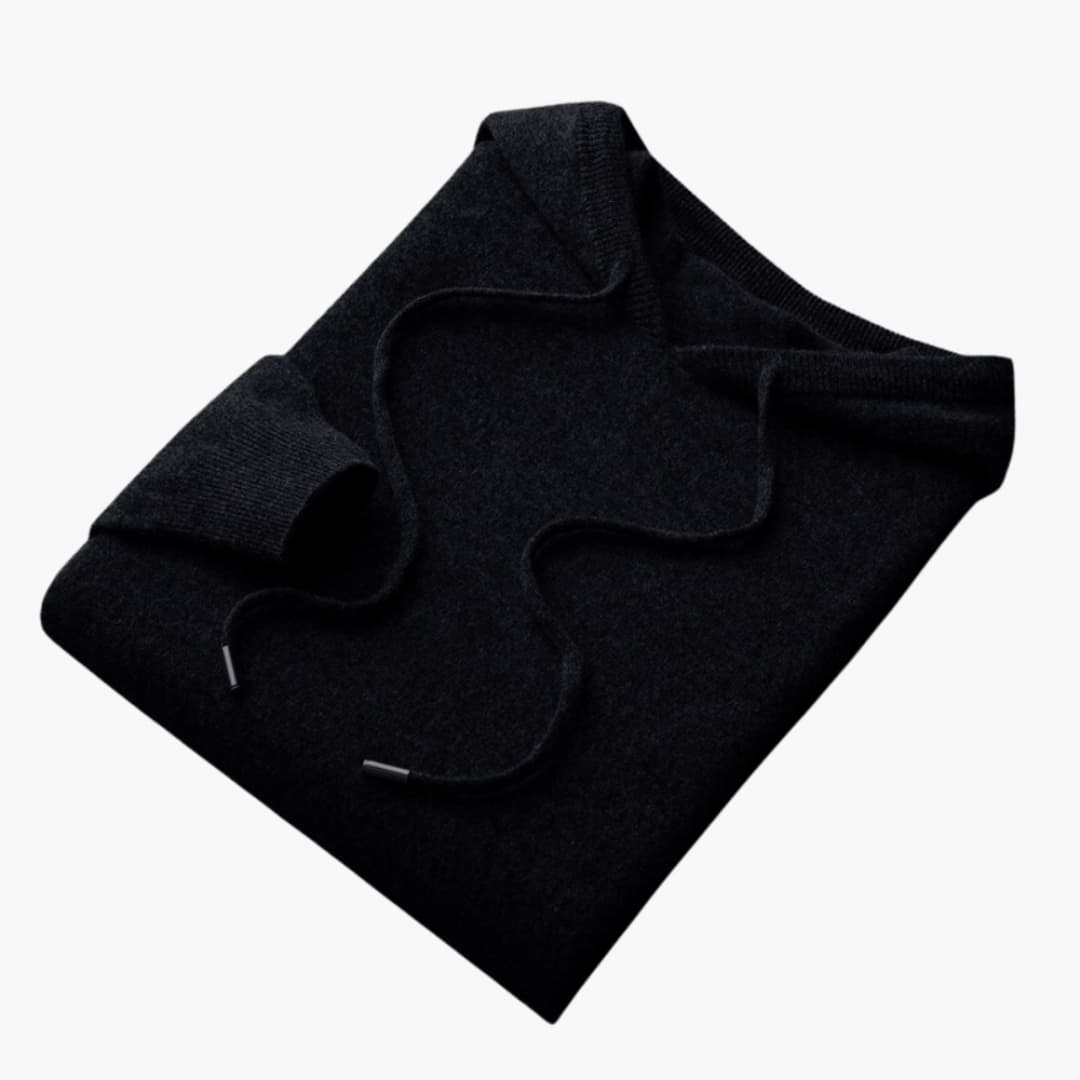 Sweat à capuche homme avec ourlet côtelé