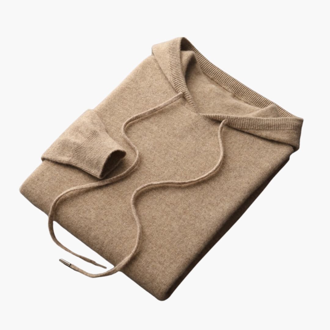 Sweat à capuche homme avec ourlet côtelé