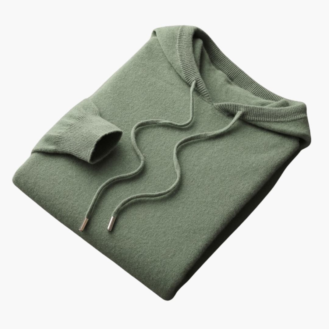 Sweat à capuche homme avec ourlet côtelé