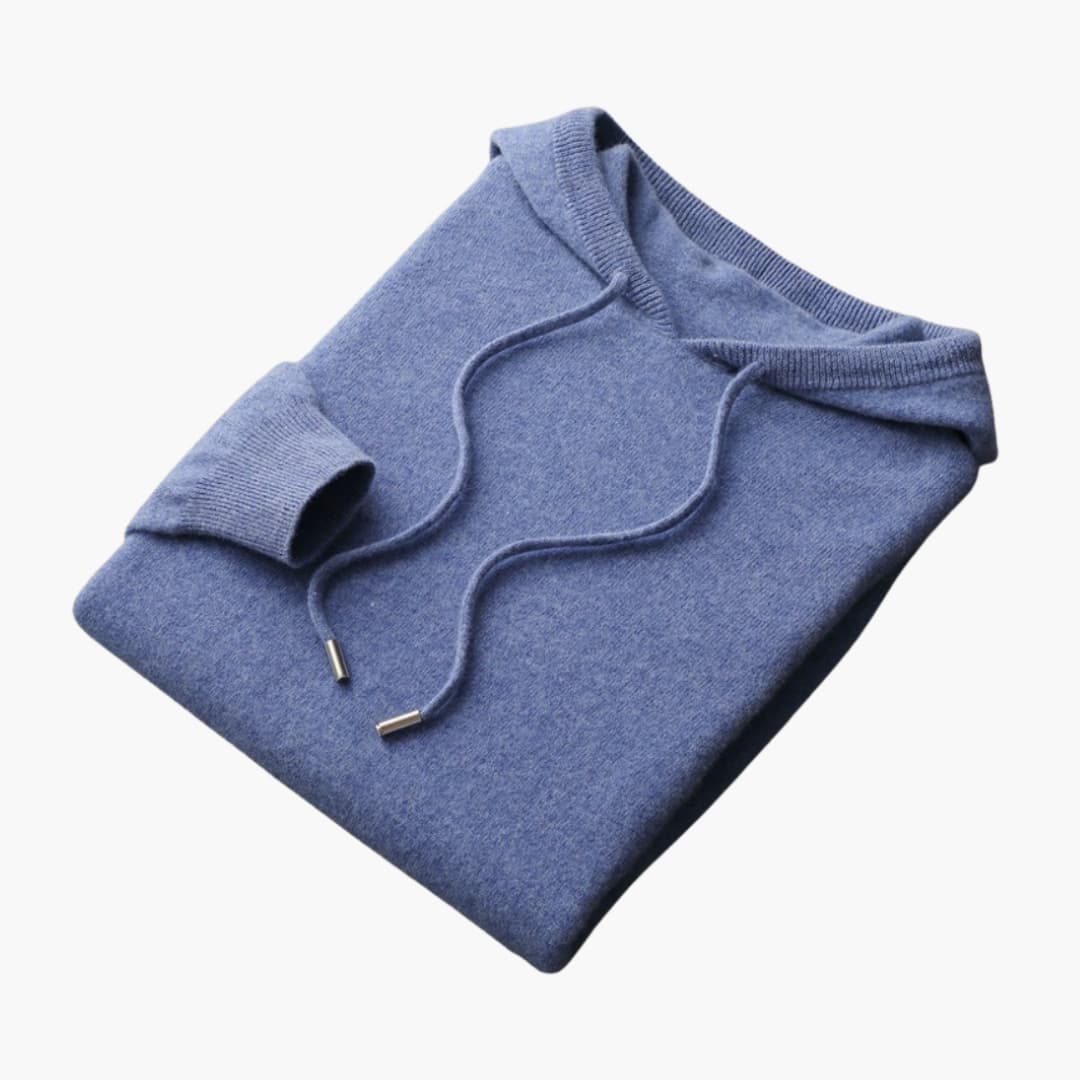Sweat à capuche homme avec ourlet côtelé