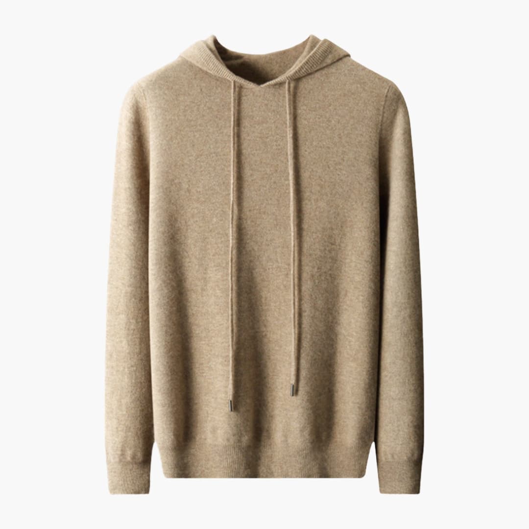 Sweat à capuche homme avec ourlet côtelé
