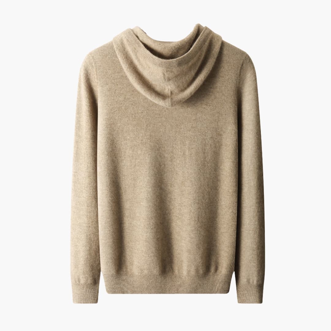 Sweat à capuche homme avec ourlet côtelé