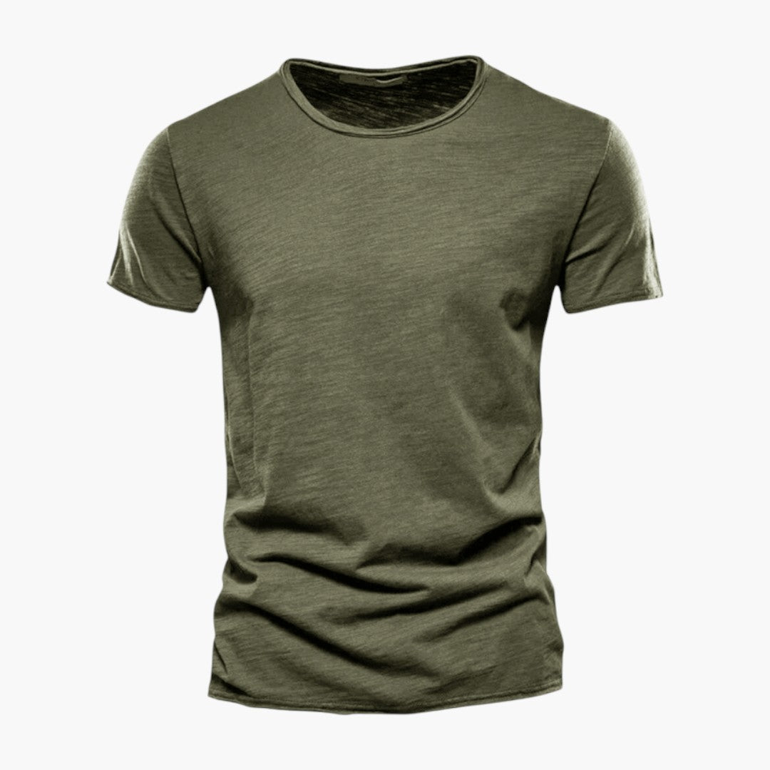 T shirt Homme avec Manches Courtes et Col Rond