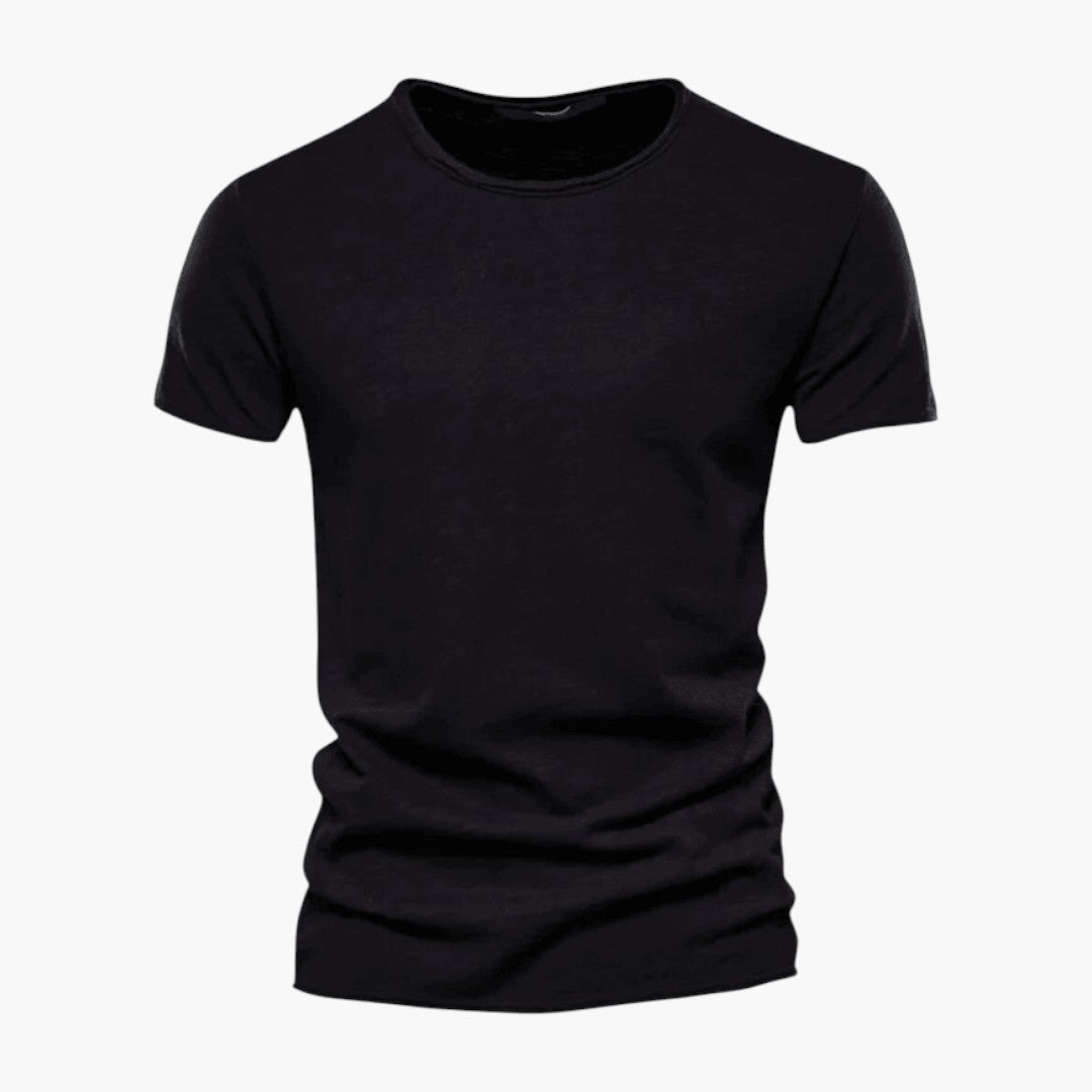 T shirt Homme avec Manches Courtes et Col Rond
